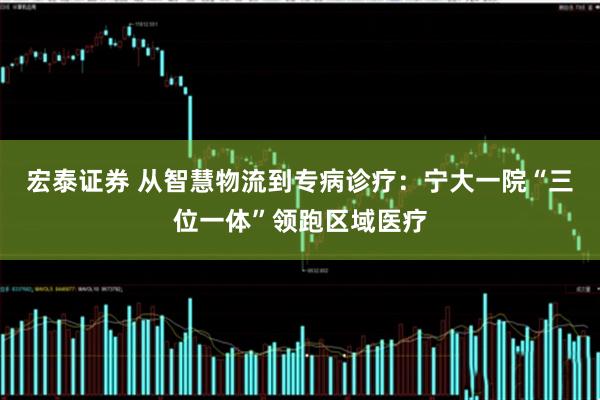 宏泰证券 从智慧物流到专病诊疗：宁大一院“三位一体”领跑区域医疗