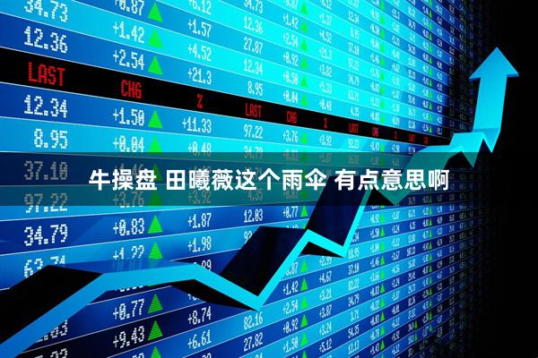 牛操盘 田曦薇这个雨伞 有点意思啊